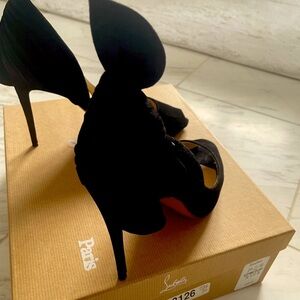 Christian Louboutin suede pumps